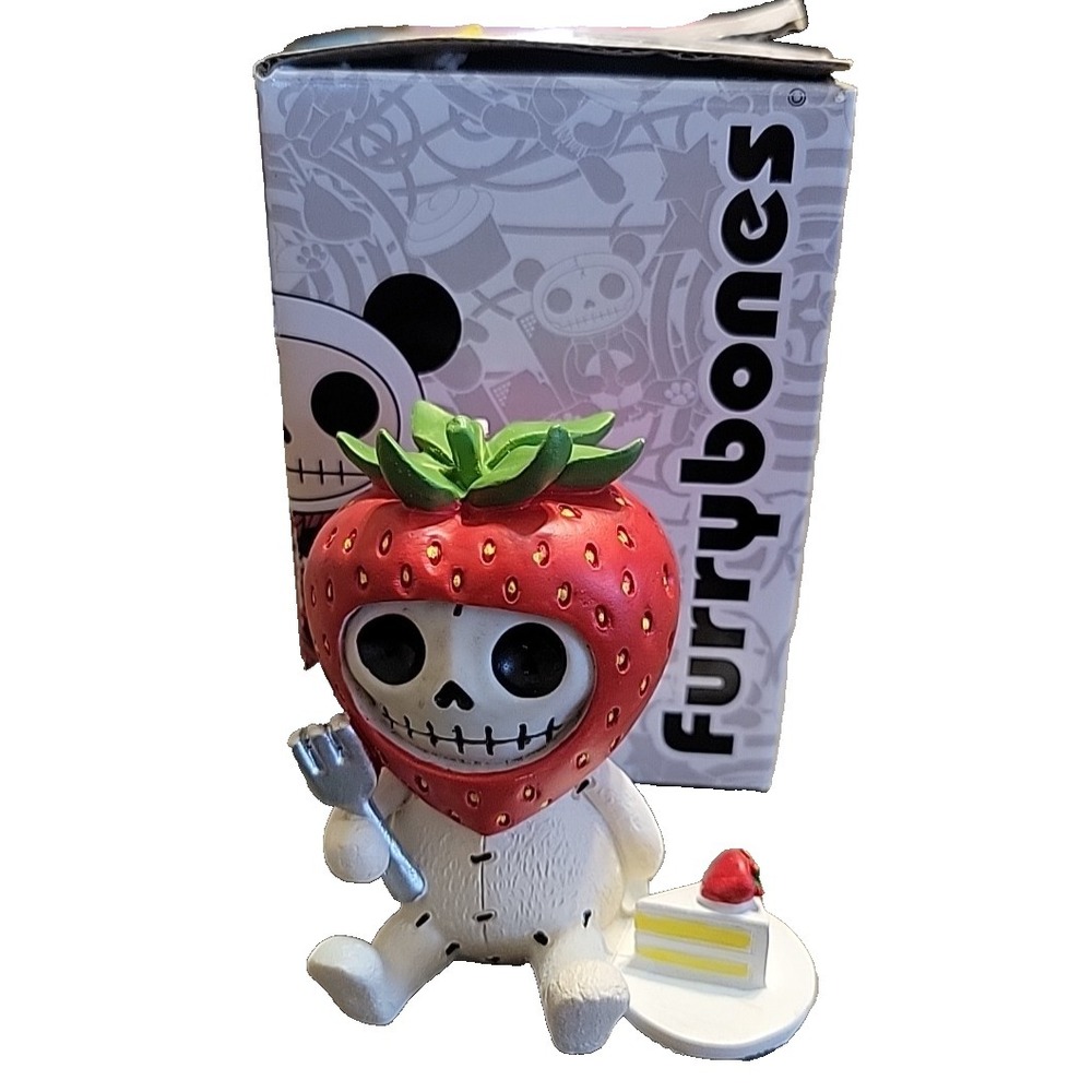 Furrybones Strawberry Statue Collectible Figurine Kawaii Toys